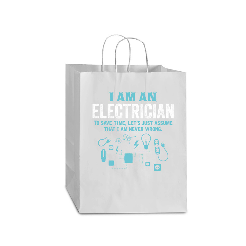 I Am An Electrician... Mart Paper Bag -13 X 7 X 17 | Artistshot