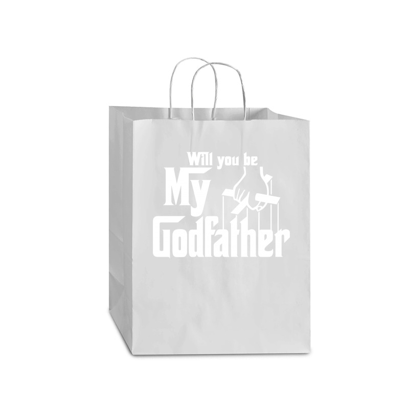 Will You Be My Godfather Mart Paper Bag -13 X 7 X 17 | Artistshot