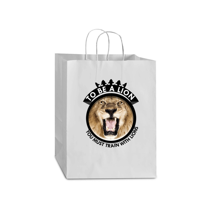 To Be A Lion Mart Paper Bag -13 X 7 X 17 | Artistshot