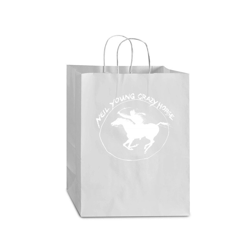 Neil Young Crazy Horse Mart Paper Bag -13 x 7 x 17 by BLACKHEART | Artistshot