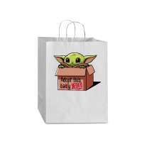 Adopt A Baby Mandalorian Baby Yoda Mart Paper Bag -13 X 7 X 17 | Artistshot