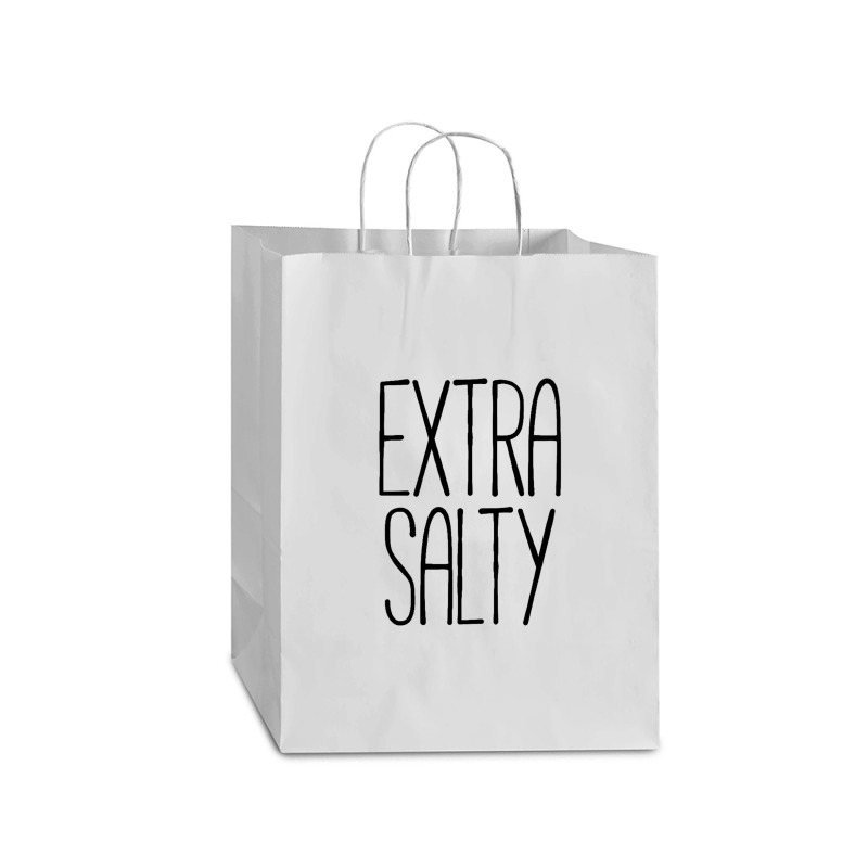 Extra Salty Black Mart Paper Bag -13 X 7 X 17 | Artistshot