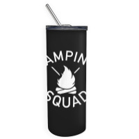 Camping Squad Campfire Skinny Tumbler | Artistshot