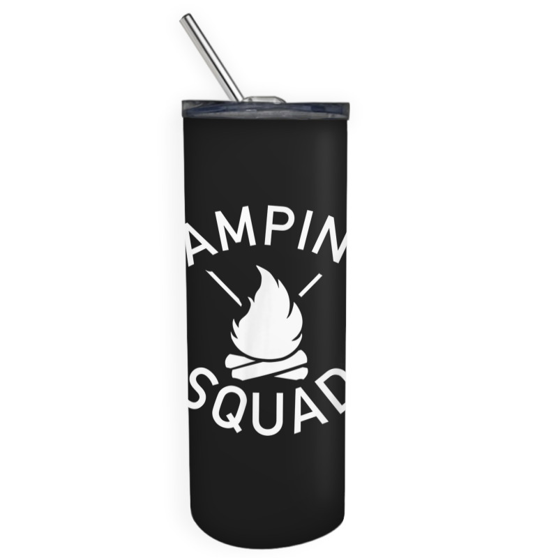 Camping Squad Campfire Skinny Tumbler | Artistshot