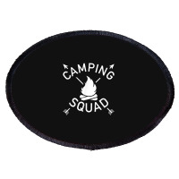 Camping Squad Campfire Oval Patch | Artistshot