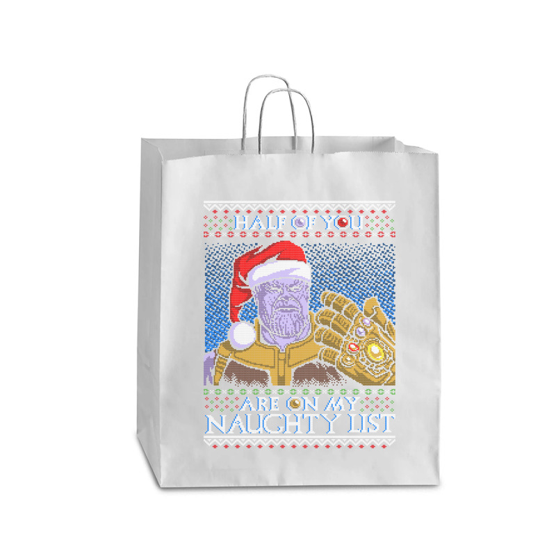 Half Of You Are On My Naughty List Queen Paper Bag - 16 X 6 X 19 1/4 | Artistshot