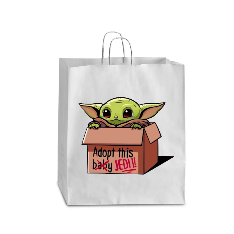 Adopt A Baby Mandalorian Baby Yoda Queen Paper Bag - 16 x 6 x 19 1/4 by paulscott Art | Artistshot