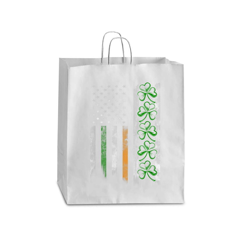 Irish American Ireland Flag Shamrock Queen Paper Bag - 16 X 6 X 19 1/4 | Artistshot