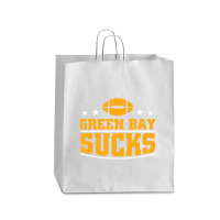 Green Bay Sucks Football Sarcastic Humor Queen Paper Bag - 16 X 6 X 19 1/4 | Artistshot