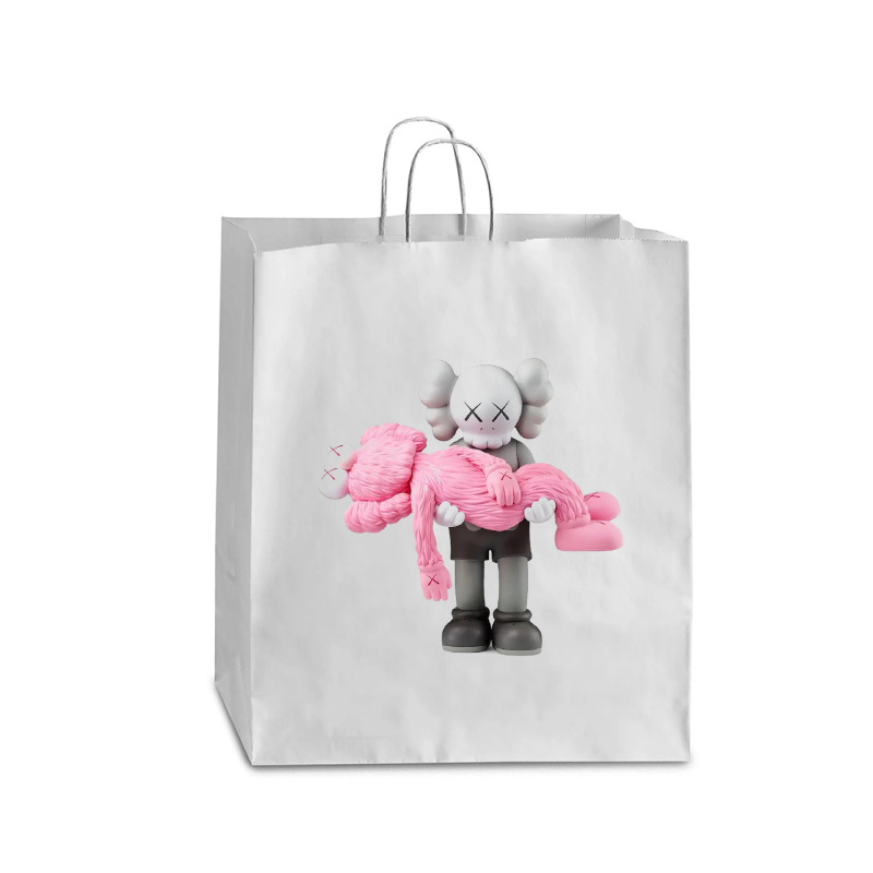 'kaws' Helping Pink Queen Paper Bag - 16 X 6 X 19 1/4 | Artistshot