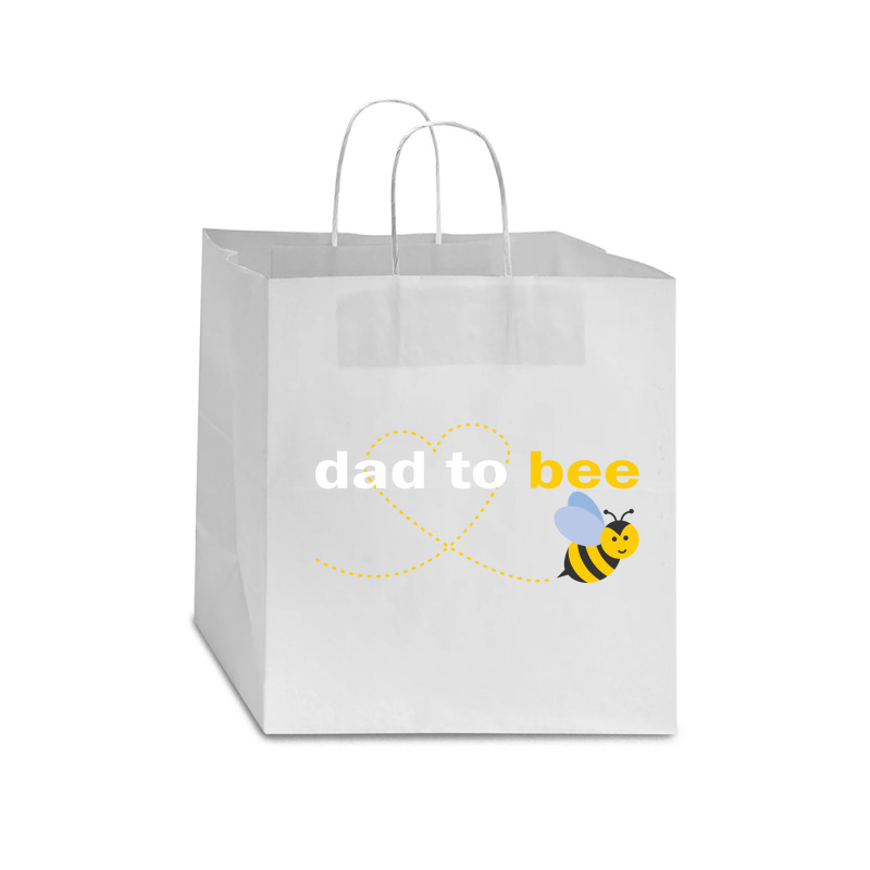 Dad To Bee Star Paper Bag - 13 X 7 X 13 | Artistshot