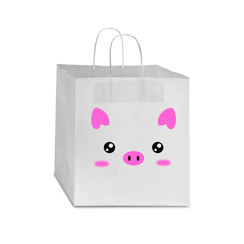 Pig Star Paper Bag - 13 X 7 X 13 | Artistshot