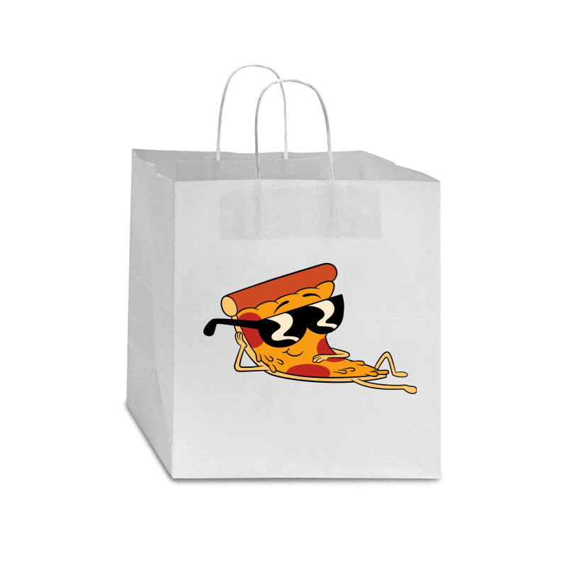 Pizza Steve Cool Cartoon Star Paper Bag - 13 X 7 X 13 | Artistshot