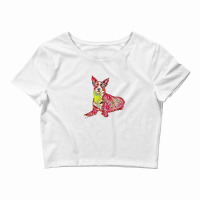 An Alert Border Collie Mix Br Crop Top | Artistshot