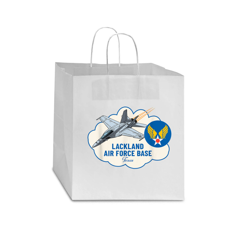 Lackland Afb Air Force Base Texas Tx Veterans T Shirt Star Paper Bag - 13 X 7 X 13 | Artistshot