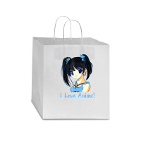 I Love Anime! Anime Girl Star Paper Bag - 13 X 7 X 13 | Artistshot