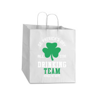 St. Patrick's Day Drinking Team Take Out Paper Bag - 14 X 10 X 15 1/2 | Artistshot