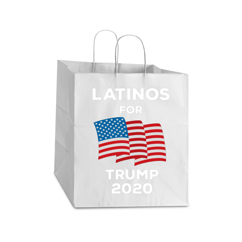 Latinos For Trump 2020 Take Out Paper Bag - 14 X 10 X 15 1/2 | Artistshot