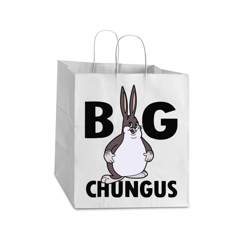 Big Chungus Take out Paper Bag - 14 x 10 x 15 1/2 by Creative Tees | Artistshot