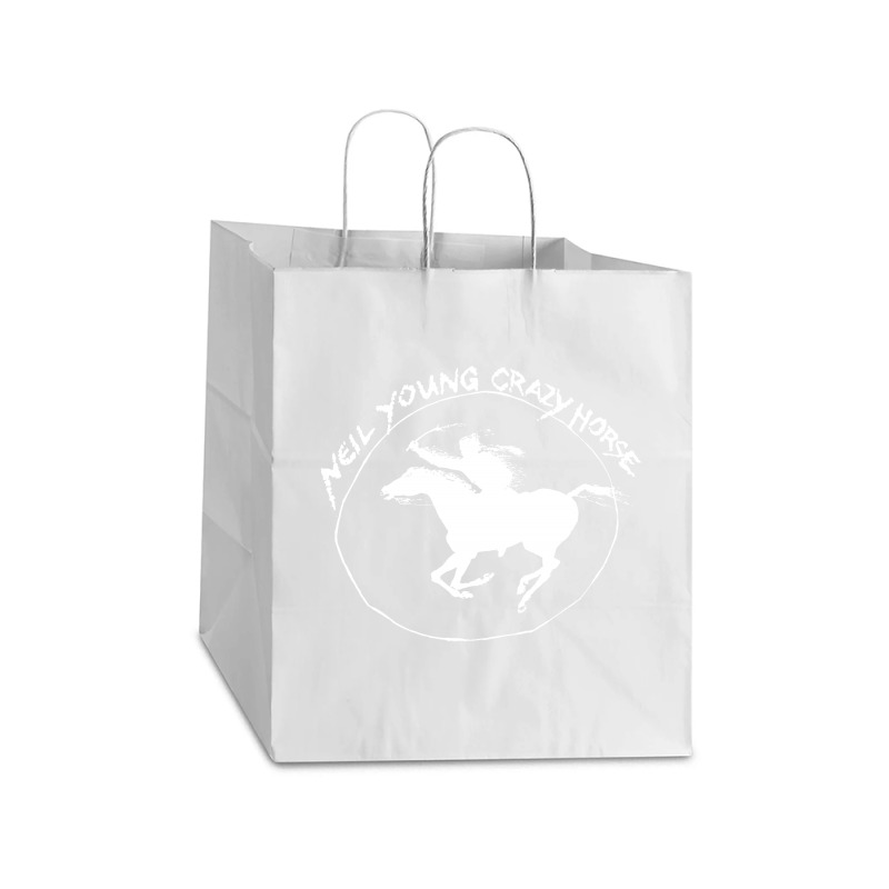 Neil Young Crazy Horse Take out Paper Bag - 14 x 10 x 15 1/2 by BLACKHEART | Artistshot