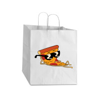 Pizza Steve Cool Cartoon Take Out Paper Bag - 14 X 10 X 15 1/2 | Artistshot