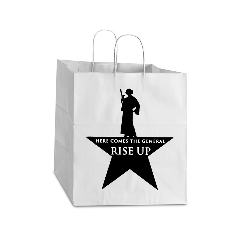 Here Comes The General Rise Up Take Out Paper Bag - 14 X 10 X 15 1/2 | Artistshot