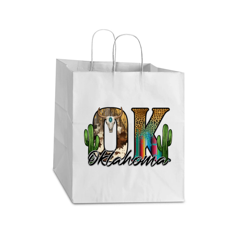 Oklahoma Take Out Paper Bag - 14 X 10 X 15 1/2 | Artistshot