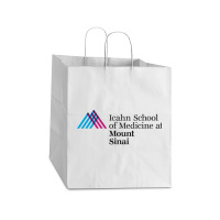 Icahn School Of Medicine At Mount Sinai Take Out Paper Bag - 14 X 10 X 15 1/2 | Artistshot