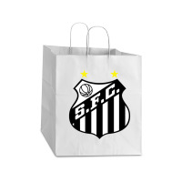 Santos Fc Take Out Paper Bag - 14 X 10 X 15 1/2 | Artistshot