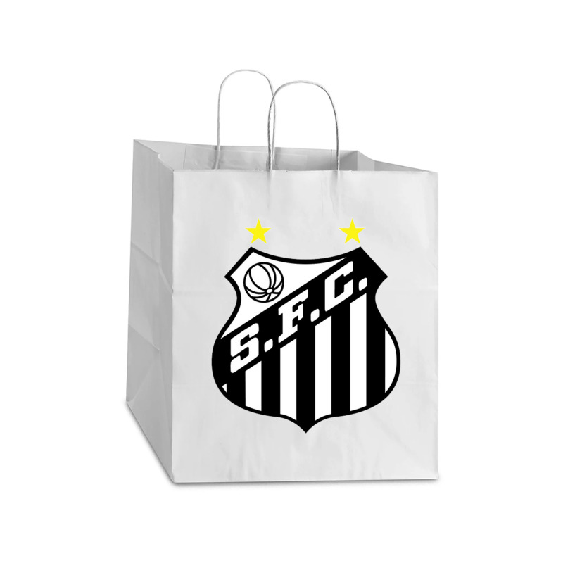 Santos Fc Take Out Paper Bag - 14 X 10 X 15 1/2 | Artistshot