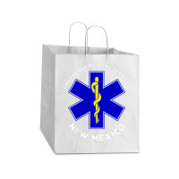 New Mexico Ems Emergency Medical Services Emt Medic Take Out Paper Bag - 14 X 10 X 15 1/2 | Artistshot