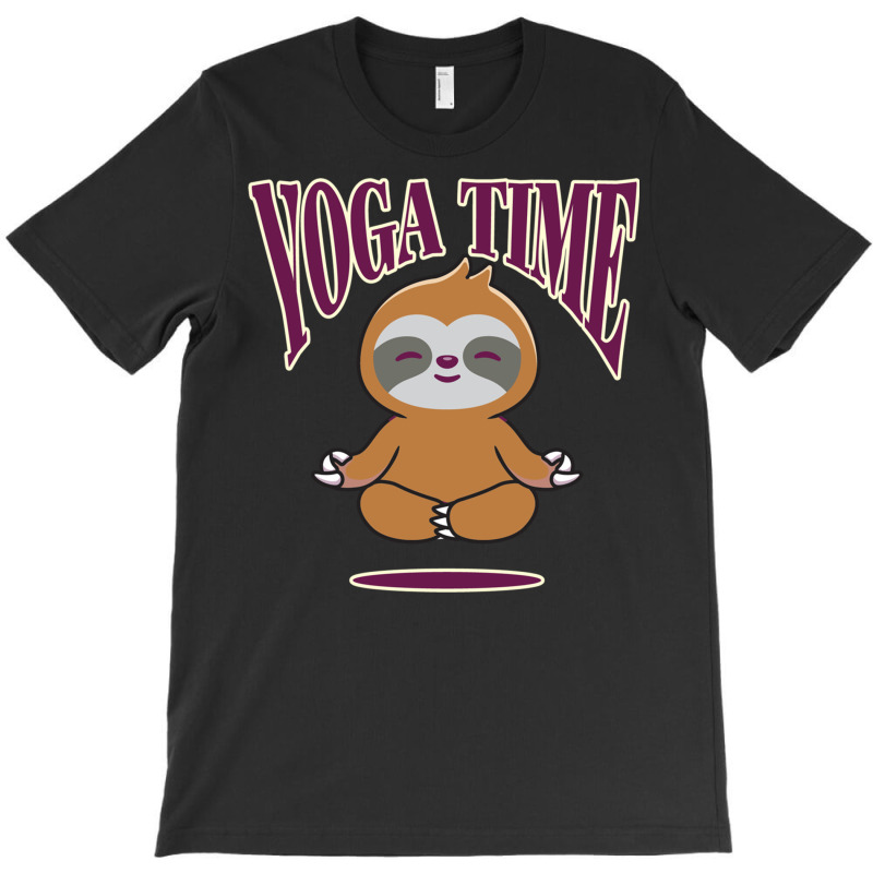 Sloth Yoga Time I Meditation Pilates T-Shirt by binly | Artistshot