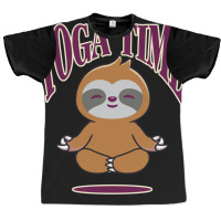 Sloth Yoga Time I Meditation Pilates Graphic T-shirt | Artistshot