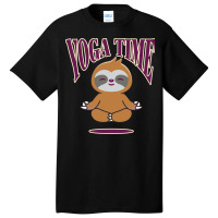 Sloth Yoga Time I Meditation Pilates Basic T-shirt | Artistshot