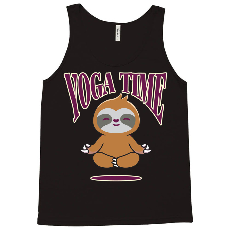 Sloth Yoga Time I Meditation Pilates Tank Top by binly | Artistshot