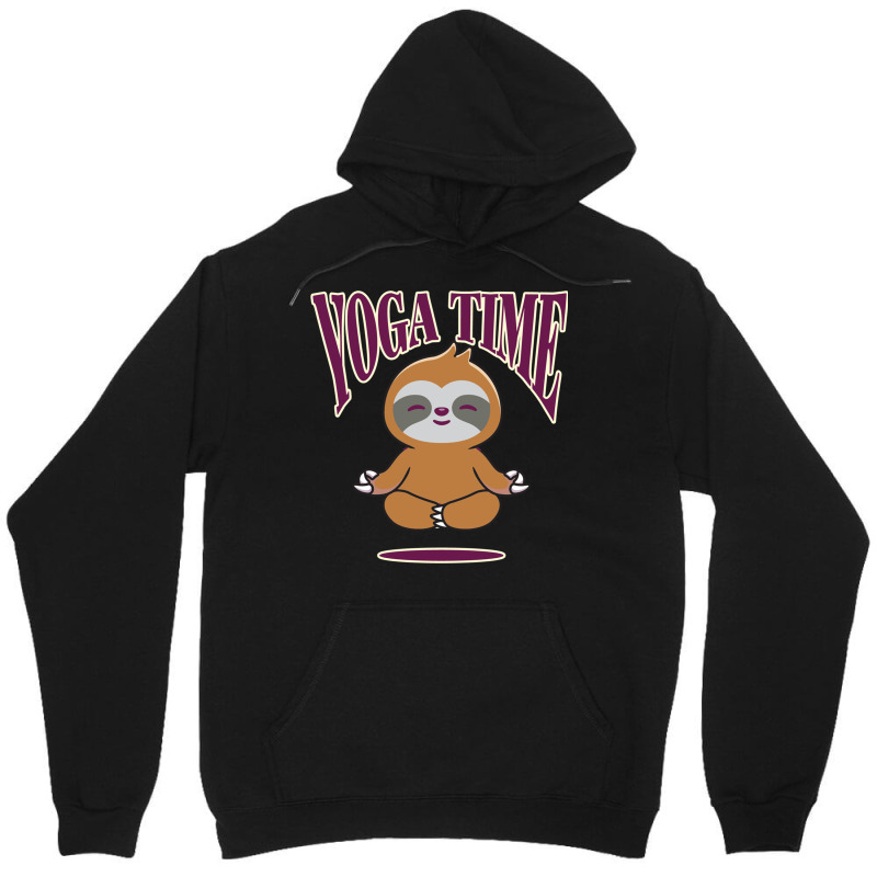 Sloth Yoga Time I Meditation Pilates Unisex Hoodie by binly | Artistshot