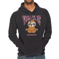 Sloth Yoga Time I Meditation Pilates Vintage Hoodie | Artistshot