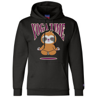 Sloth Yoga Time I Meditation Pilates Champion Hoodie | Artistshot