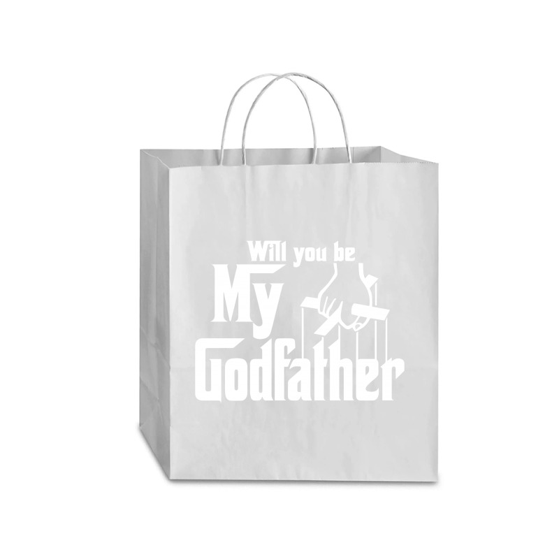 Will You Be My Godfather Traveler Paper Bag -13 X 6 X 15 3/4 | Artistshot