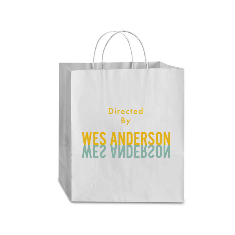 Directed By Wes Anderson Traveler Paper Bag -13 X 6 X 15 3/4 | Artistshot