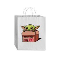 Adopt A Baby Mandalorian Baby Yoda Traveler Paper Bag -13 X 6 X 15 3/4 | Artistshot