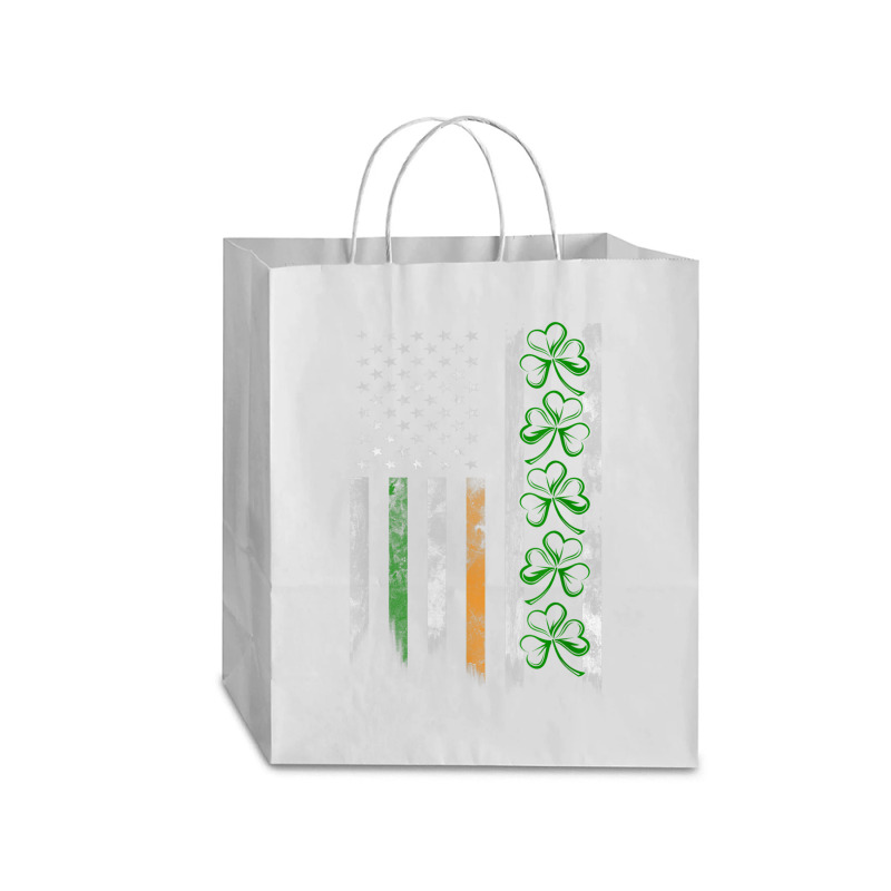 Irish American Ireland Flag Shamrock Traveler Paper Bag -13 X 6 X 15 3/4 | Artistshot