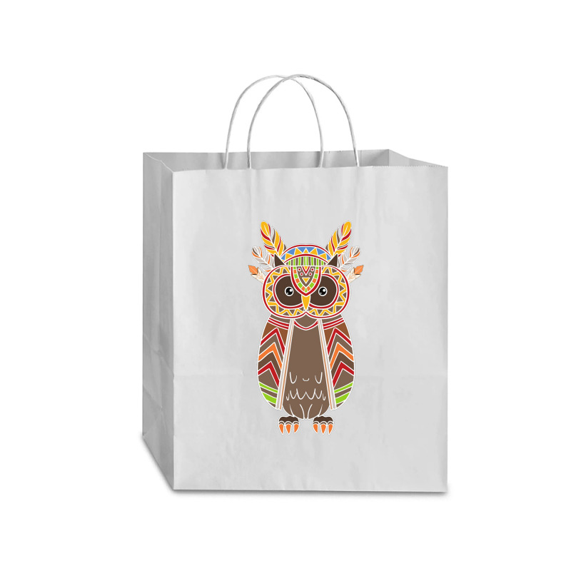 Native Owl Traveler Paper Bag -13 X 6 X 15 3/4 | Artistshot