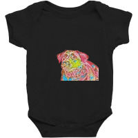 A Head Shot Of A Very Curious Baby Bodysuit | Artistshot