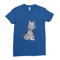 A Regal Looking Samoyed Dog S Ladies Fitted T-shirt | Artistshot