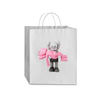 'kaws' Helping Pink Traveler Paper Bag -13 X 6 X 15 3/4 | Artistshot