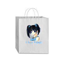 I Love Anime! Anime Girl Traveler Paper Bag -13 X 6 X 15 3/4 | Artistshot