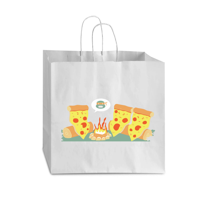 Pizza Campfire Story Vogue Paper Bag - 16 X 6 X 12 | Artistshot