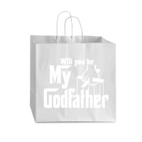 Will You Be My Godfather Vogue Paper Bag - 16 X 6 X 12 | Artistshot