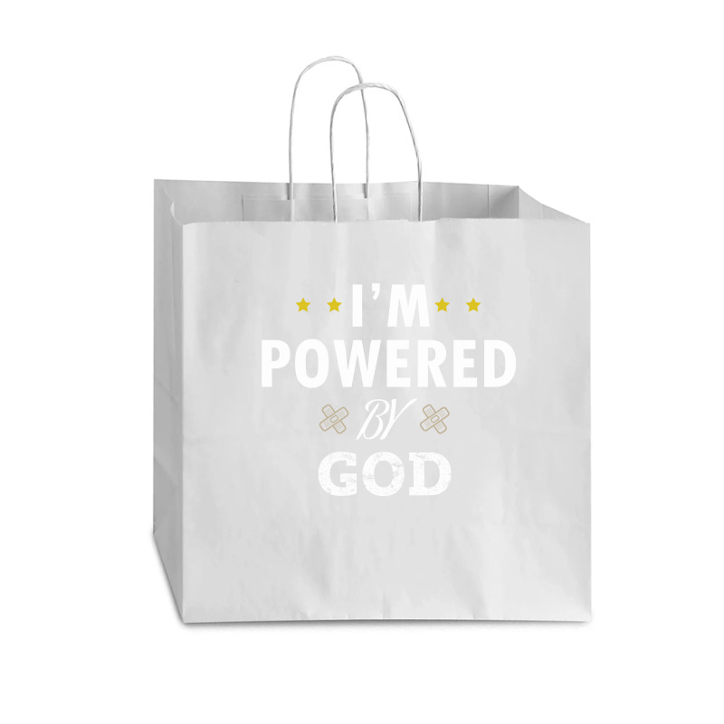 I'm Powered By God Vogue Paper Bag - 16 X 6 X 12 | Artistshot